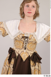 Photos Medieval Civilian in dress 3 brown dress cut of…